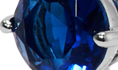 Nadri Sunshower Crystal Hoop Earrings In Blue