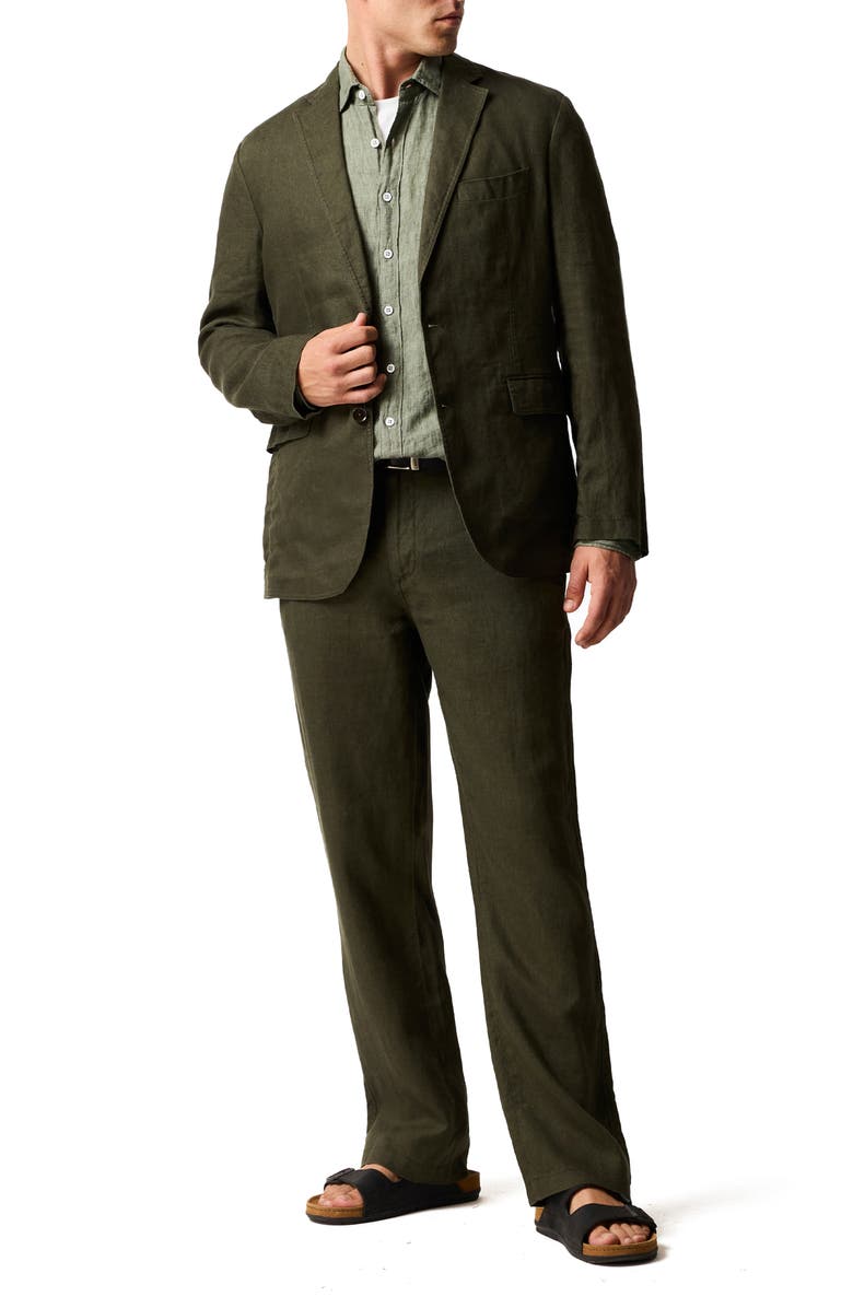 Rodd & Gunn Resort Linen Jacket, Alternate, color, Dark Olive