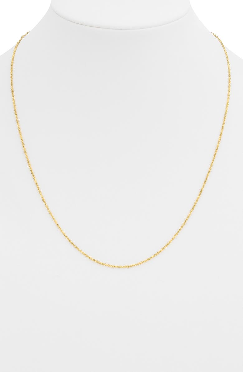 HAWLEY ST 14K Yellow Gold Singapore Sparkle Chain Necklace, Alternate, color, 