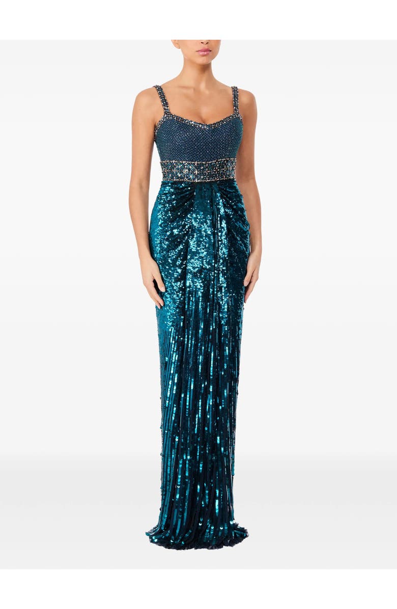 Jenny Packham Only You Gown, Alternate, color, Blackthorne Blue