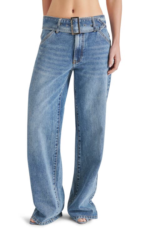 Cove Belted Baggy Low Rise Jeans