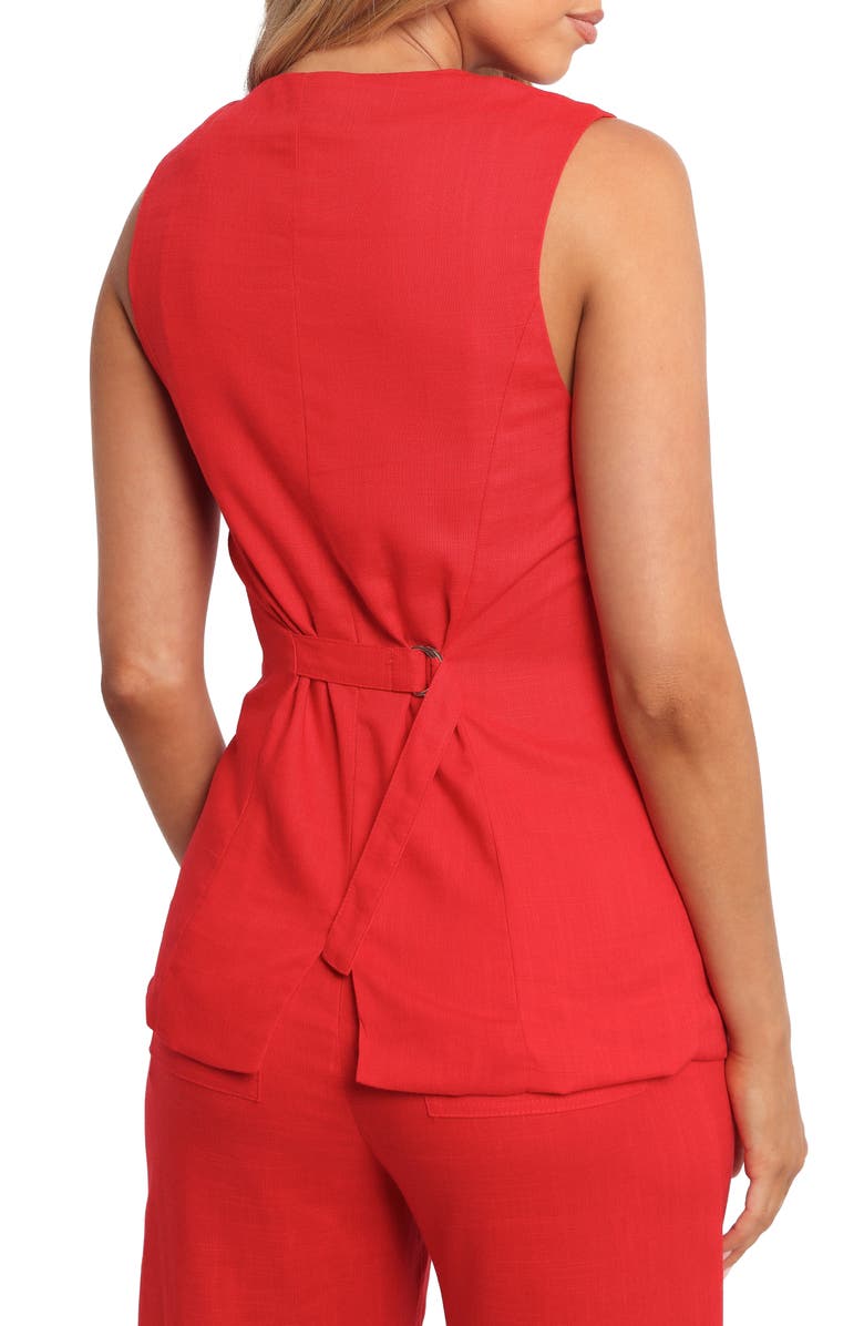 Petal & Pup Amia Sleeveless Vest, Alternate, color, Red