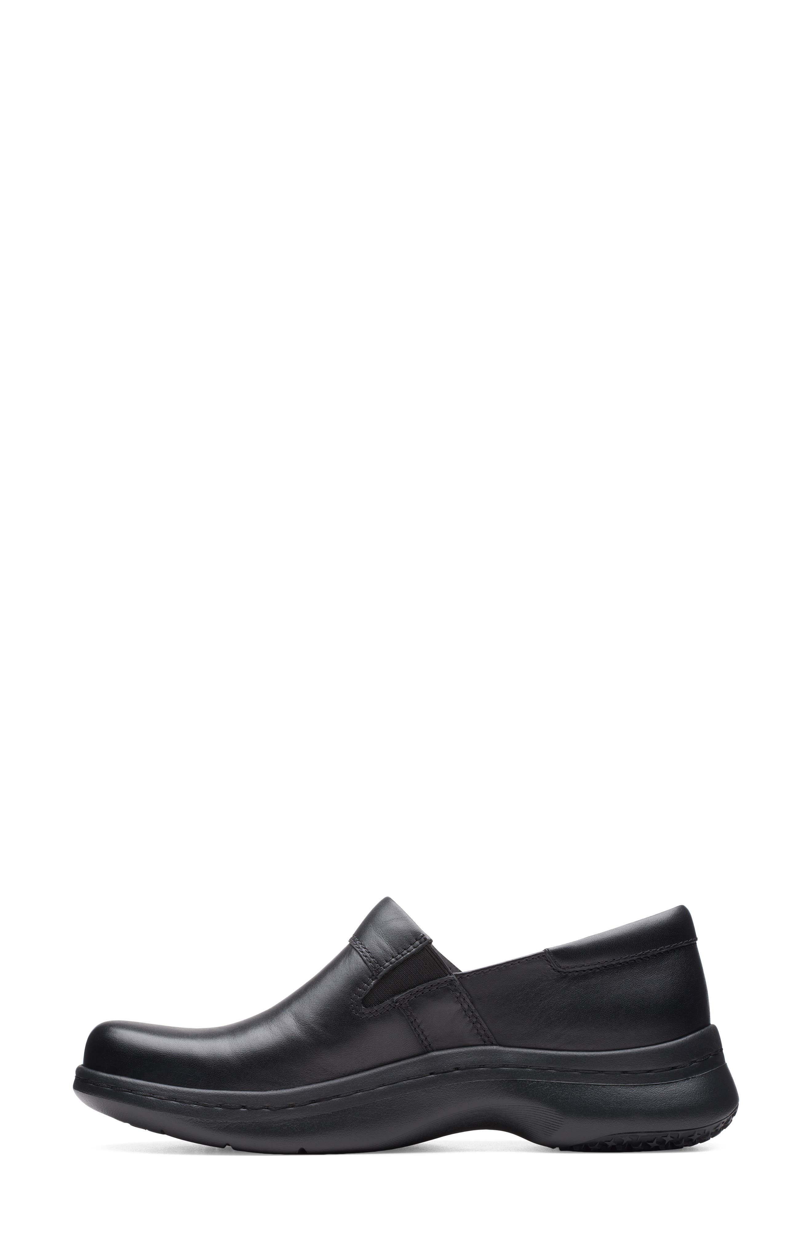 Clarks<sup>®</sup> Pro Gem Clog, Alternate, color, Black Leather