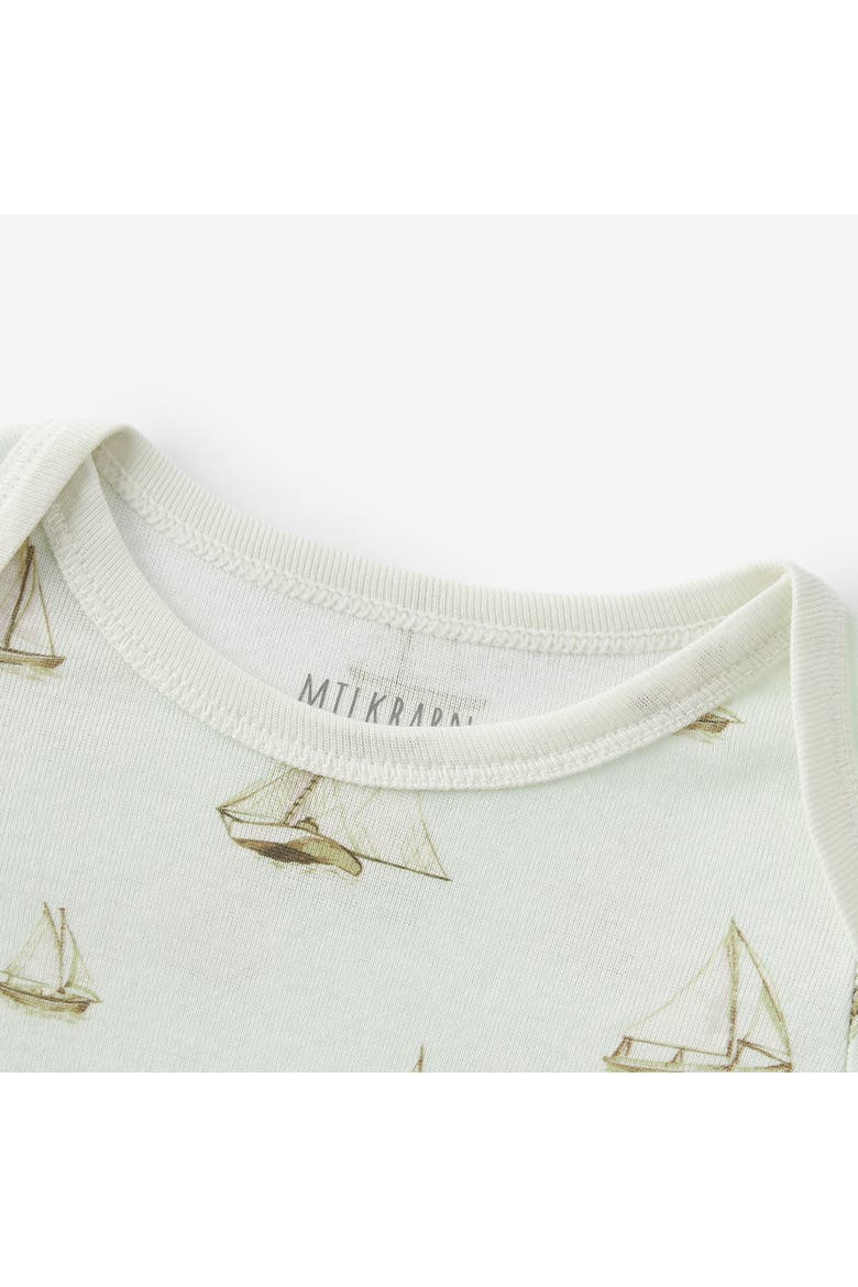 Organic Cotton Long Sleeve One Piece, Alternate, color, Sailboat Melody
