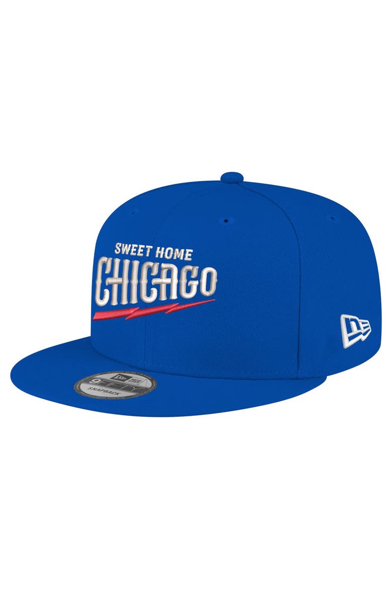 Men's New Era  Royal Chicago Cubs Blues 9FIFTY Snapback Hat, Alternate, color, Royal