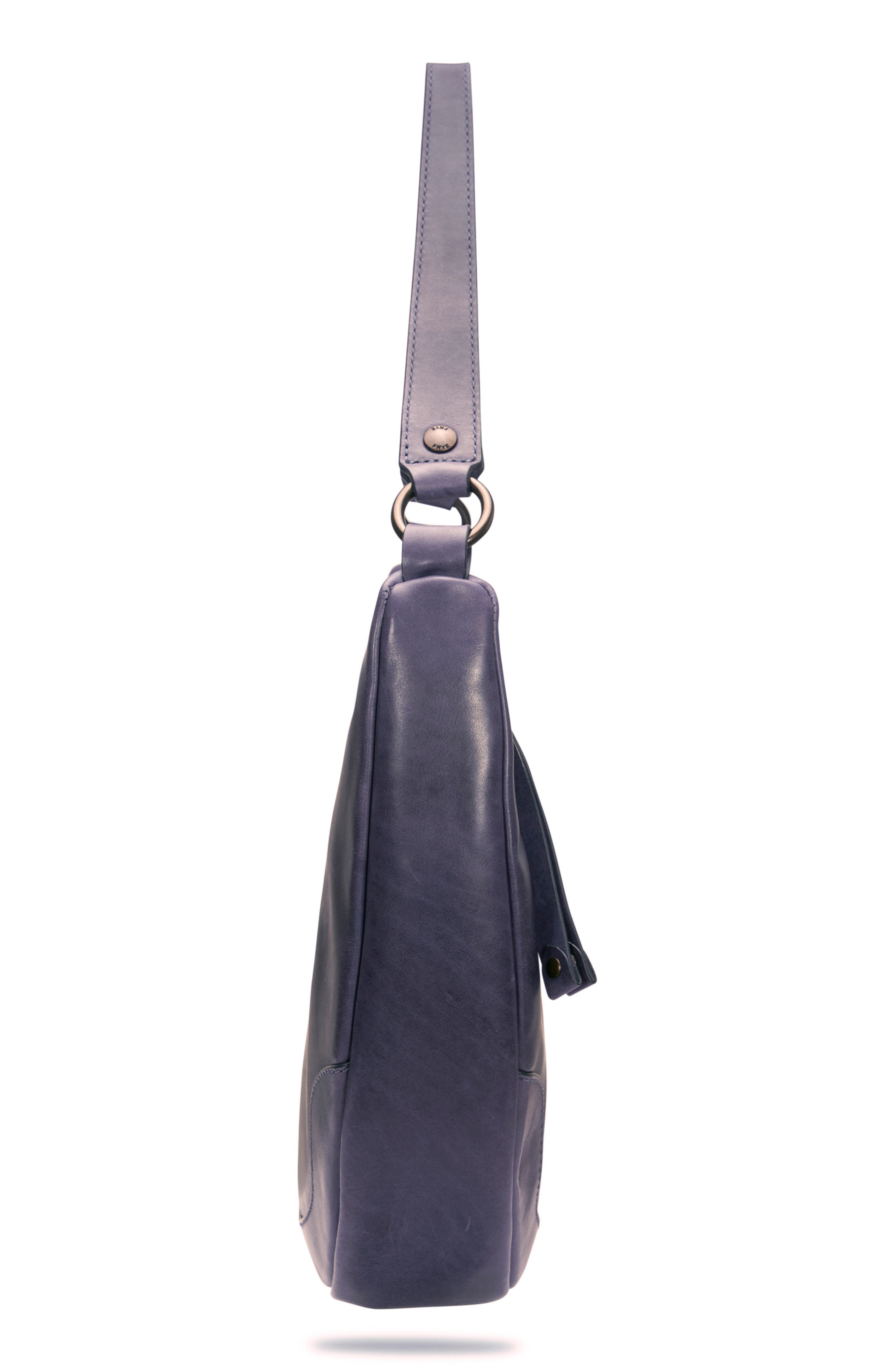 Frye Melissa Crescent Hobo Bag, Alternate, color, Eggplant
