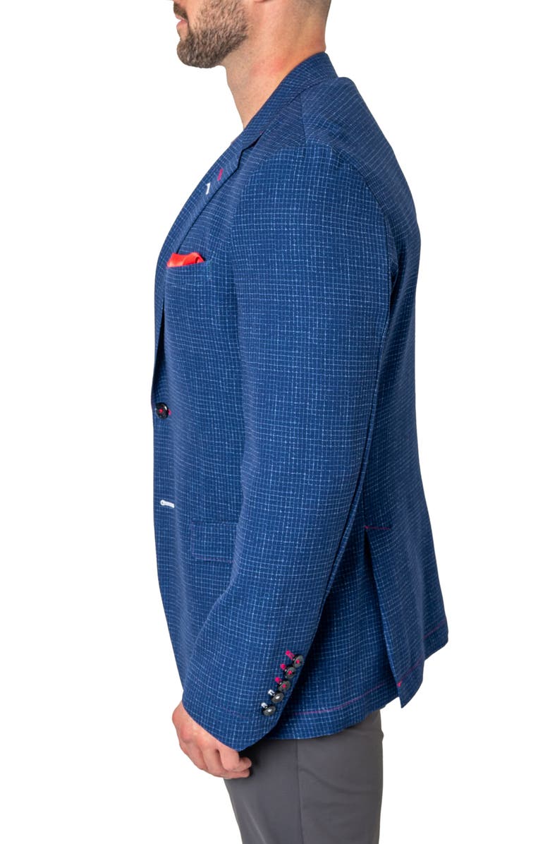 Maceoo Unconstructed Squared Blazer, Alternate, color, Blue