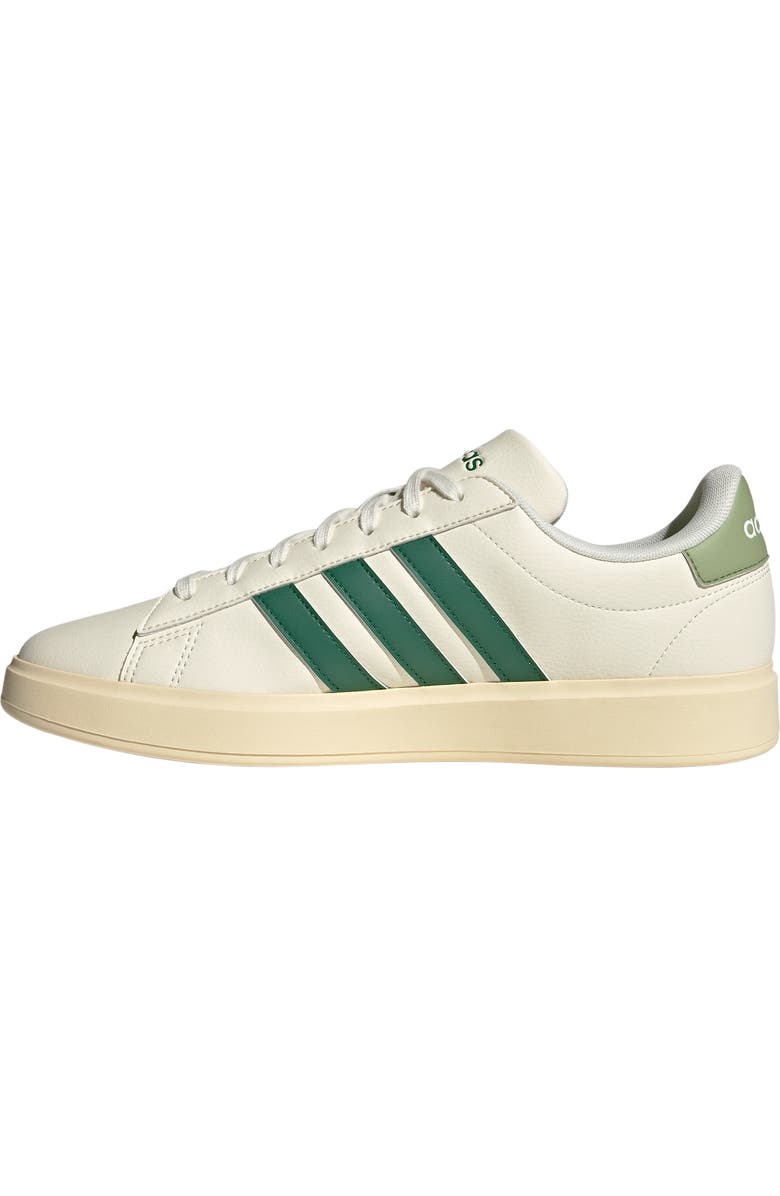 adidas Grand Court 2.0 Sneaker, Alternate, color, Off White/ Green/ Tent Green
