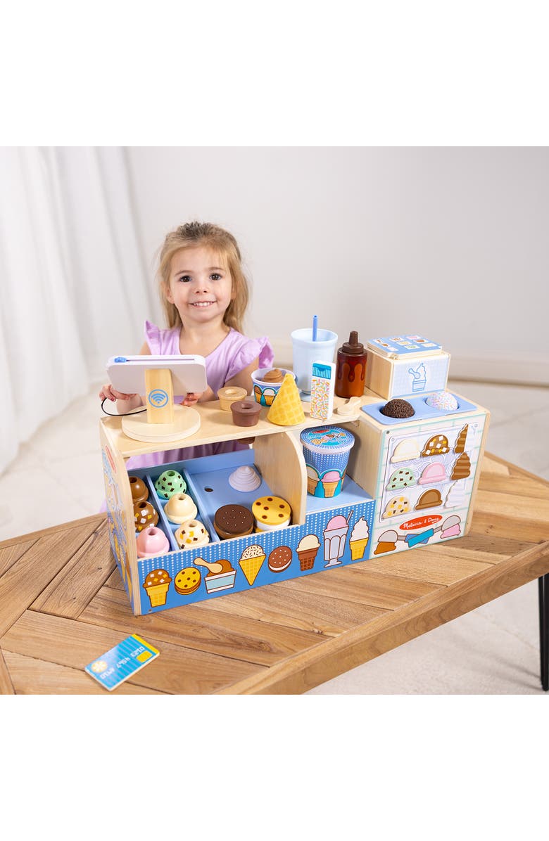 Melissa & Doug Cool Scoops Ice Cream Creamery Playset, Alternate, color, 