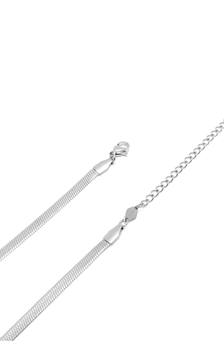 Nialaya Snake Chain Necklace, Alternate, color, Silver