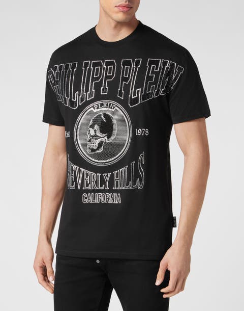 T-Shirt Round Neck Ss With Crystals Men
