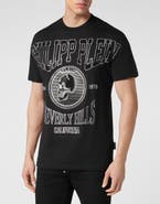 PHILIPP PLEIN T-Shirt Round Neck Ss With Crystals Men
