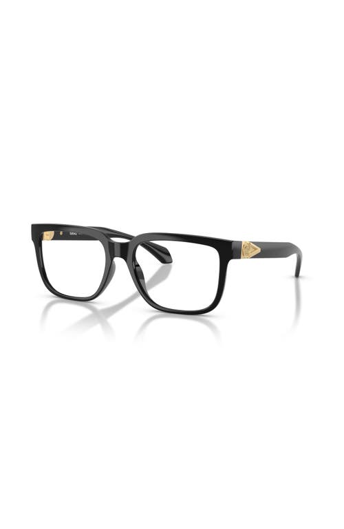 Versace 55mm Square Optical Glasses In Black