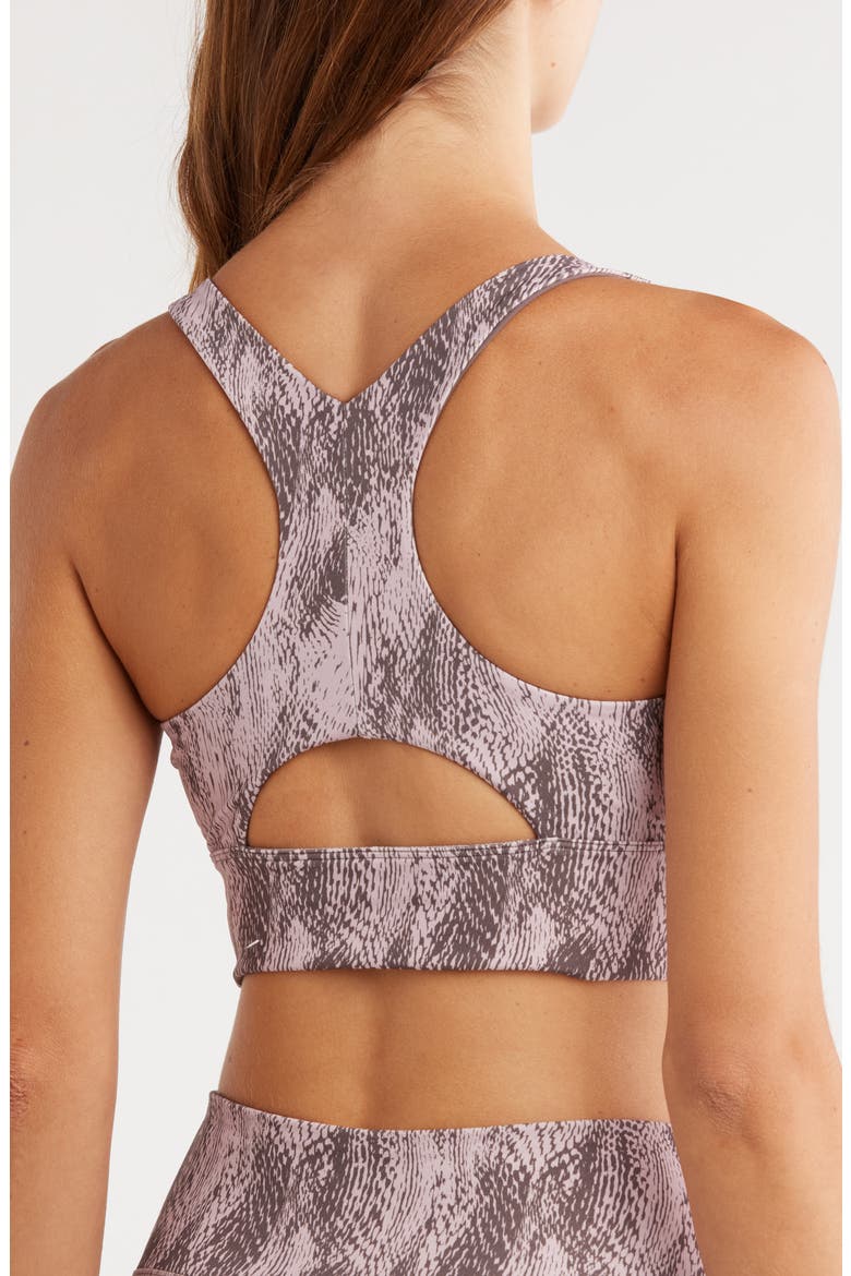 Perform Print Sports Bra, Alternate, color, GREY PYTHON PRINT