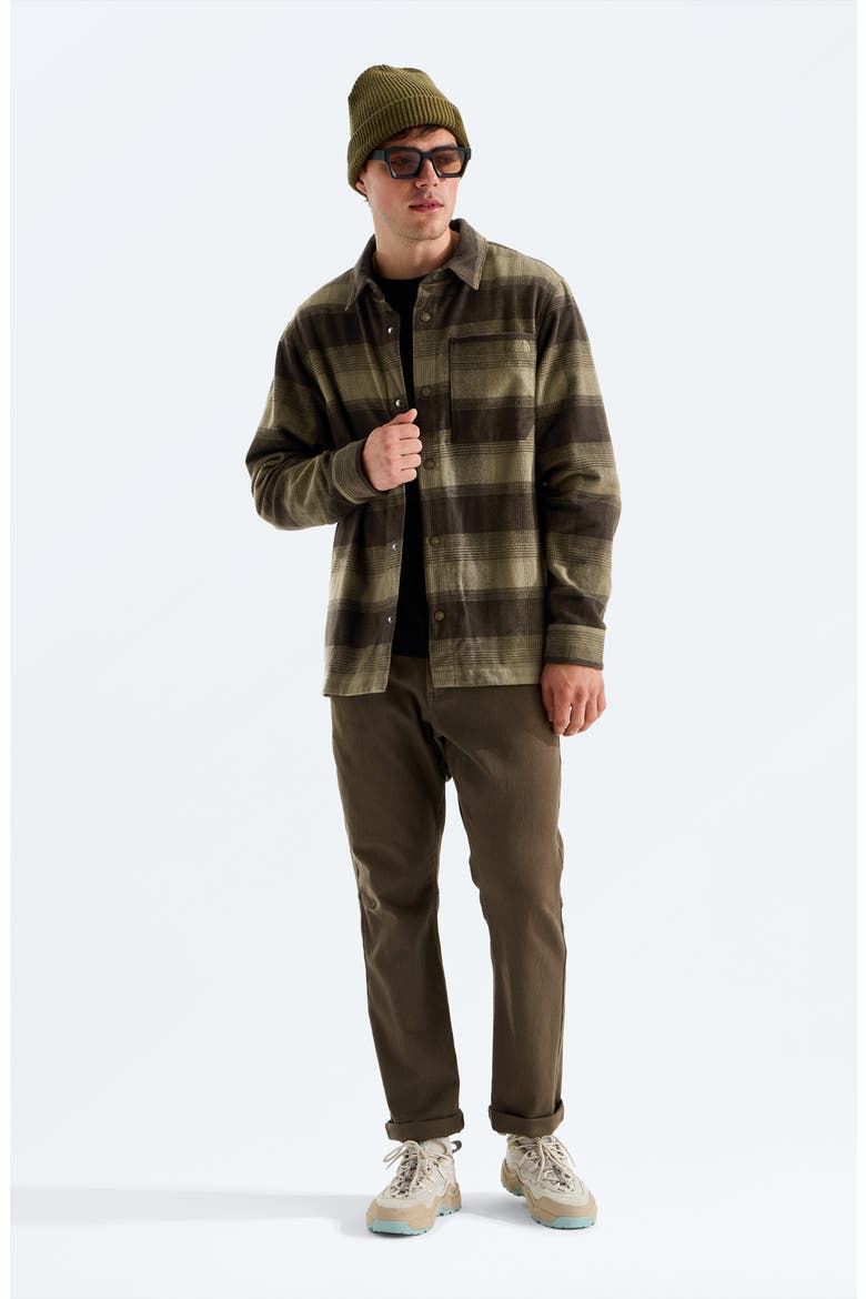 Forest Flannel Long Sleeve Shacket, Alternate, color, CARAWAY SEED SHADOW PLAID