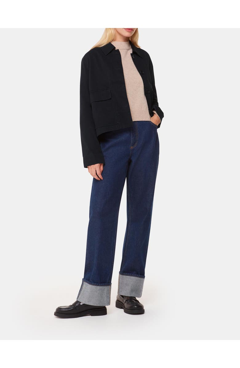 Whistles Marie Casual Jacket, Alternate, color, Washed Black