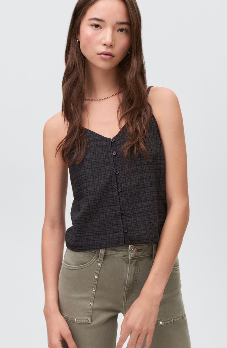 MANGO TEEN Studded Culotte Wide Leg Jeans, Alternate, color, Pastel Green