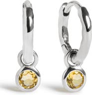 Monica Vinader Birthstone Huggie Hoop Earrings