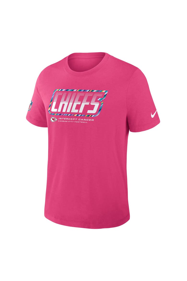 Men's Nike Pink Kansas City Chiefs 2026 NFL Crucial Catch Tri-Blend Dri-FIT T-Shirt, Alternate, color, Pink