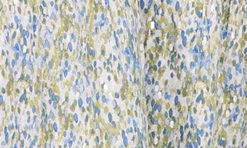 HALOGENR HALOGEN(R) ABSTRACT PRINT TIE FRONT MIDI DRESS