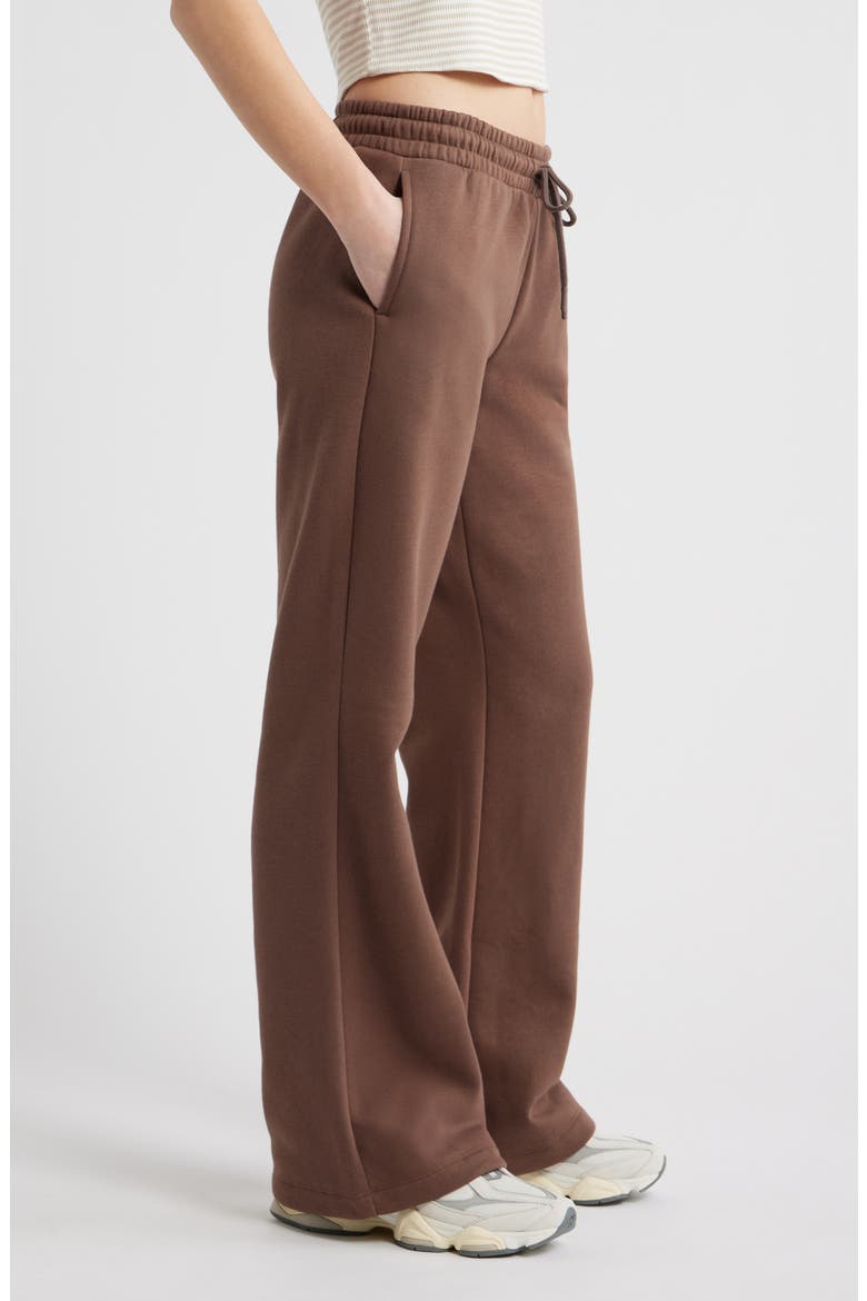 Baggy Flare Leg Sweatpants, Alternate, color, BROWN QUARTZ