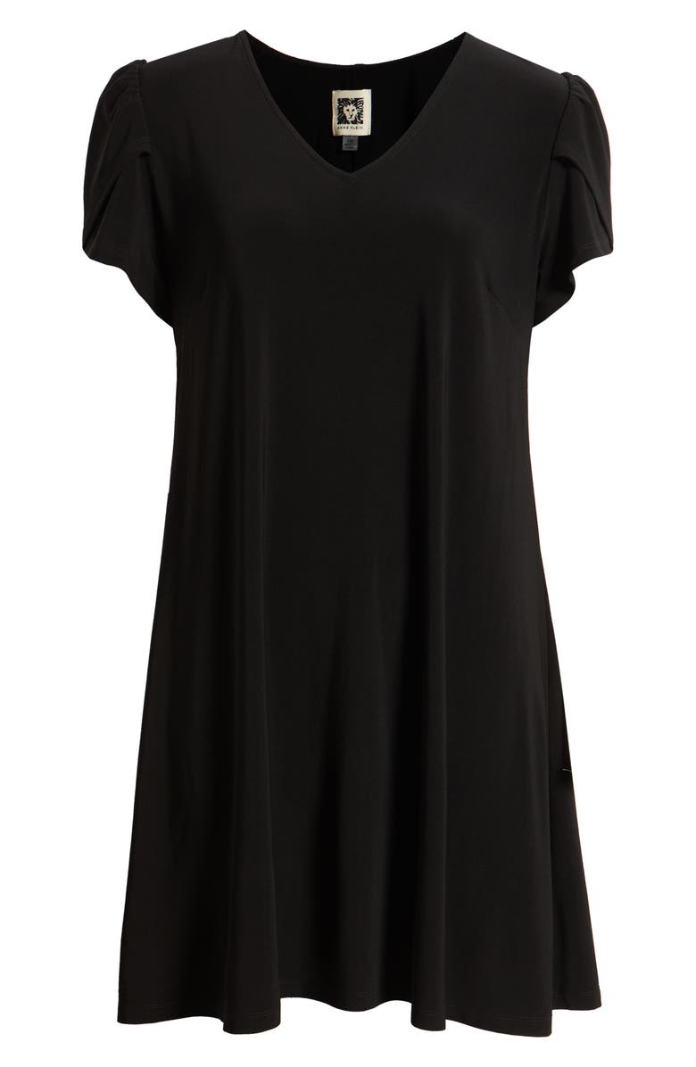 AK ANNE KLEIN Tulip Sleeve Swing Dress, Alternate, color, Anne Black