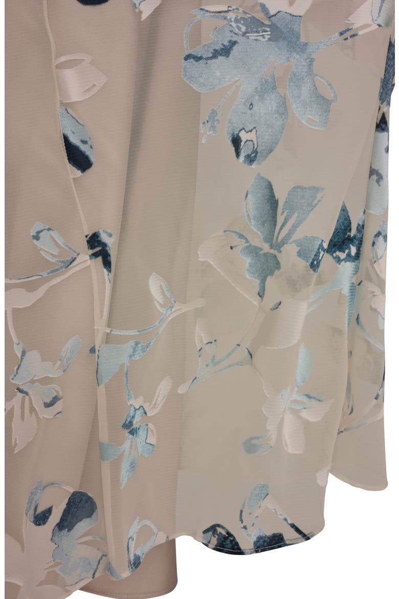 Floral Burnout Maxi Dress, Alternate, color, SEA MIST MULTI
