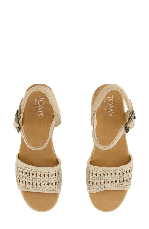 Shop Toms Diana Platform Wedge Sandal In Gold