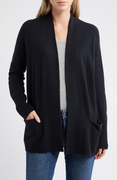 Caslonr Caslon(r) Open Front Cardigan In Black