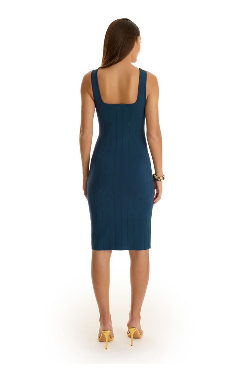 The Noli Shop Helena Button Dress, Alternate, color, Ocean