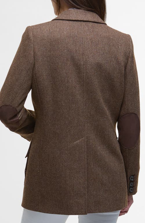 Barbour Elm Wool Jacket In Brown