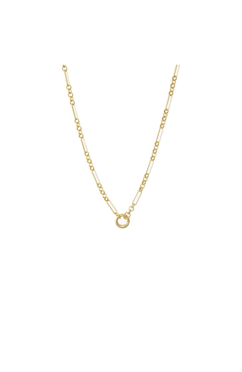 BY ADINA EDEN Solid Multi Chain Clicker Toggle Necklace, Main, color, Gold