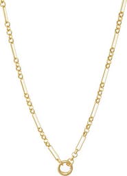 BY ADINA EDEN Solid Multi Chain Clicker Toggle Necklace