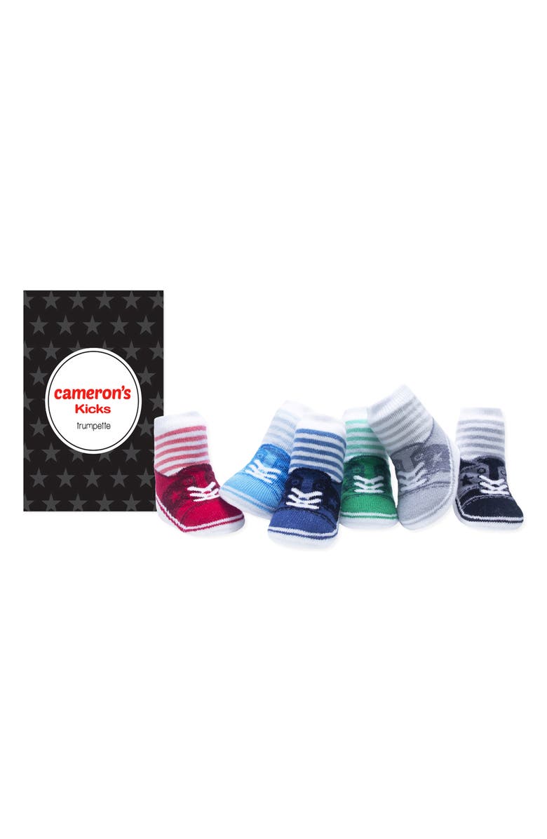 Trumpette Cameron's Kicks Assorted 6-Pack Socks, Main, color, Assorted