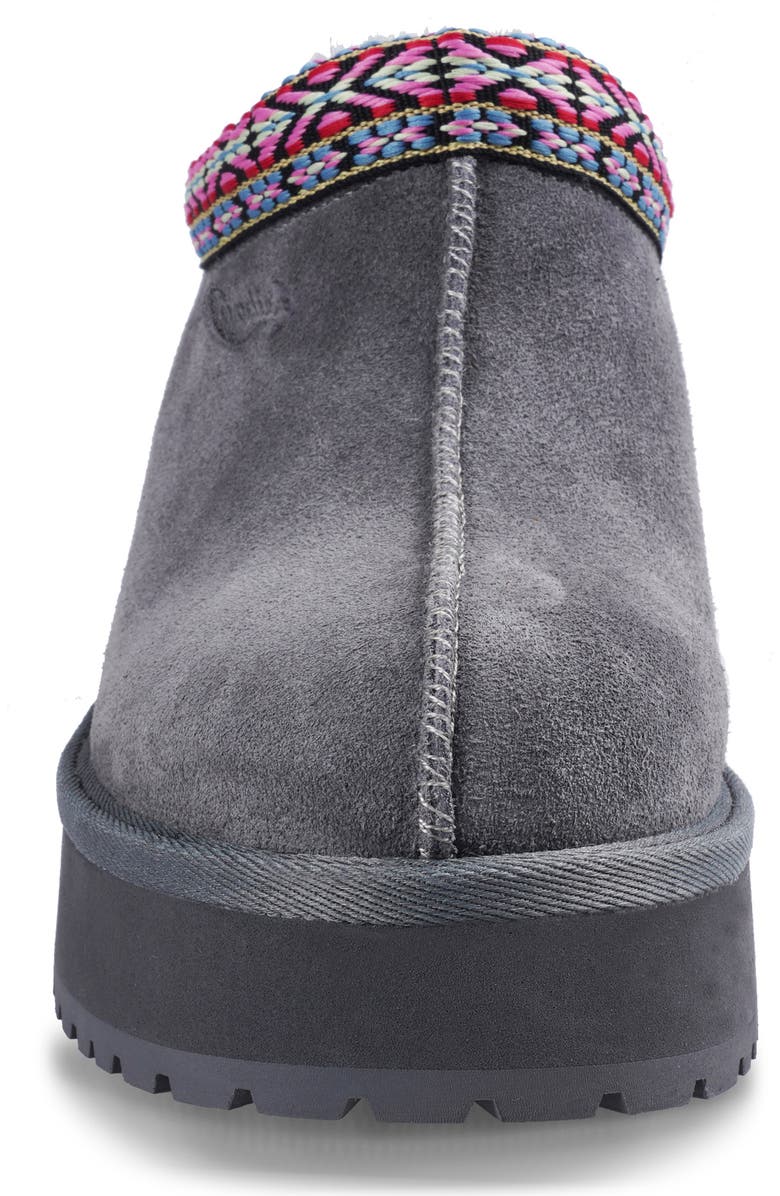 Candie's Leora Platform Clog, Alternate, color, Grey Suede