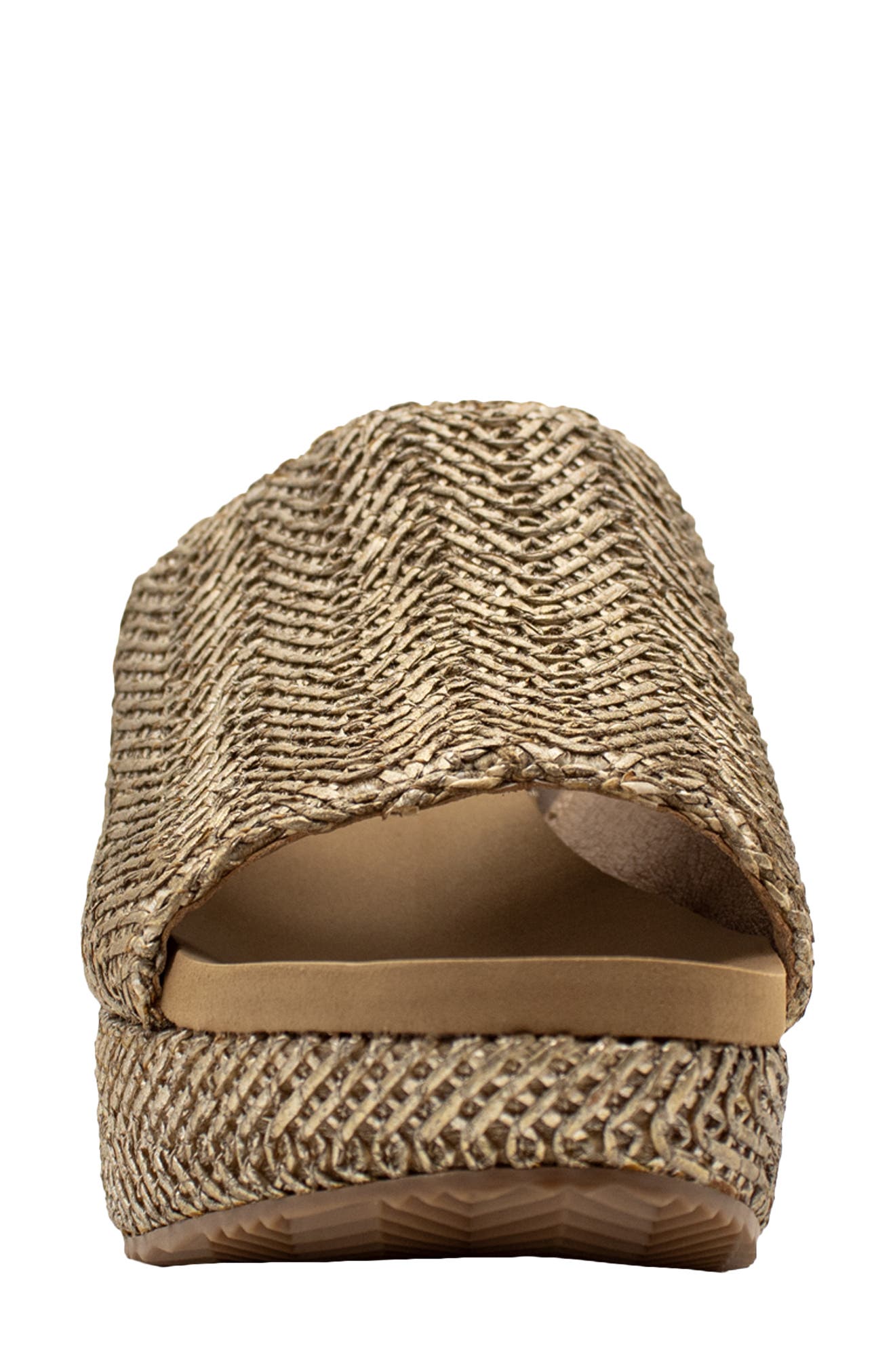 Volatile Canteen Water Resistant Raffia Wedge Platform Sandal, Alternate, color, 