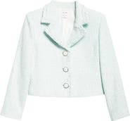 ST. JOHN Tape Tweed Crop Jacket