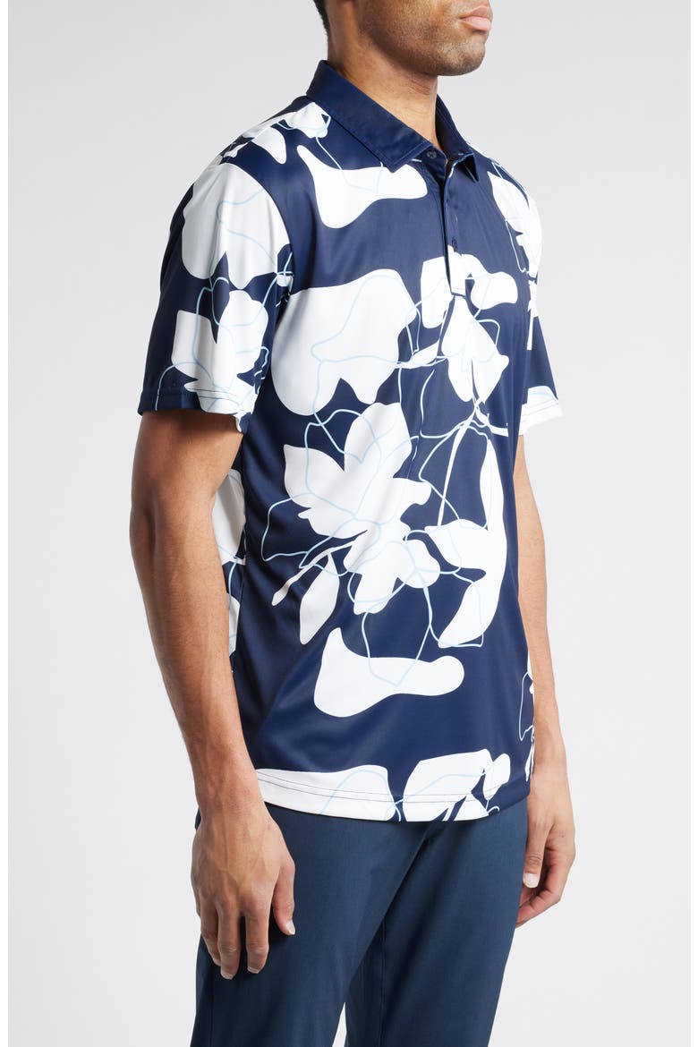 Bob Floral Golf Polo, Alternate, color, MIDNIGHT-NAVY