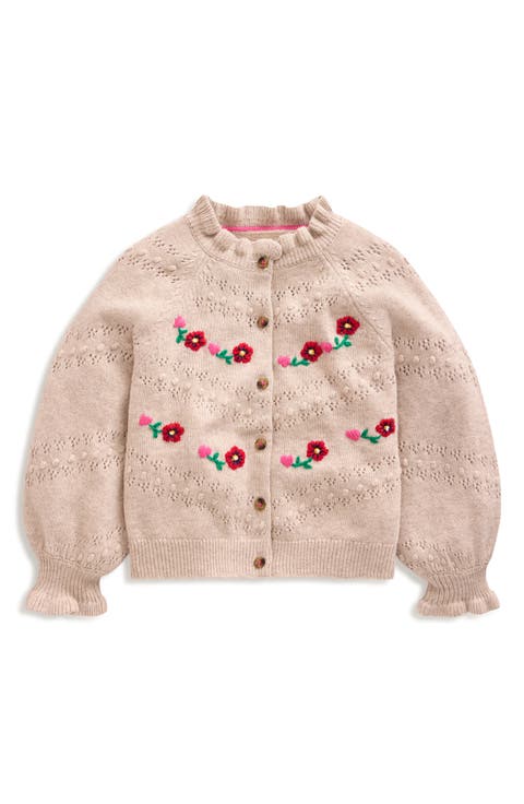 Kids' Faye Floral Embroidered Cardigan (Toddler, Little Kid & Big Kid)