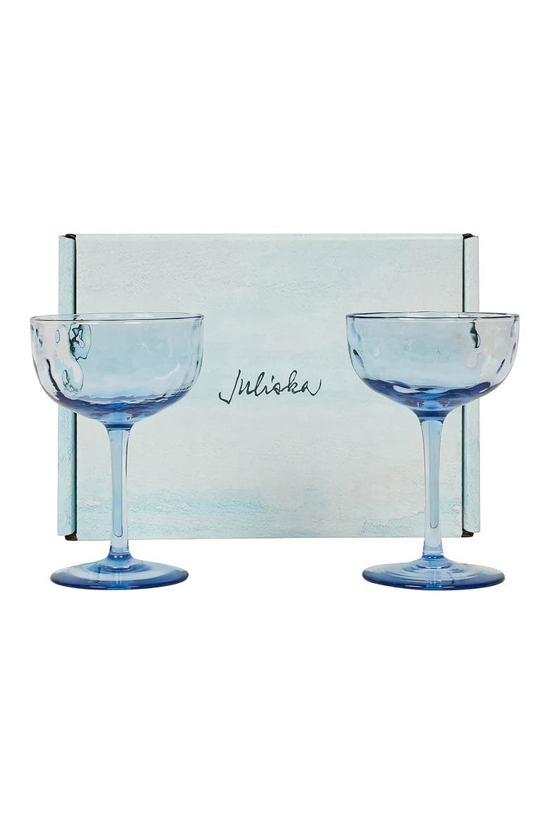 Puro Set of 2 Cocktail Coupé Glasses, Alternate, color, CHAMBRAY