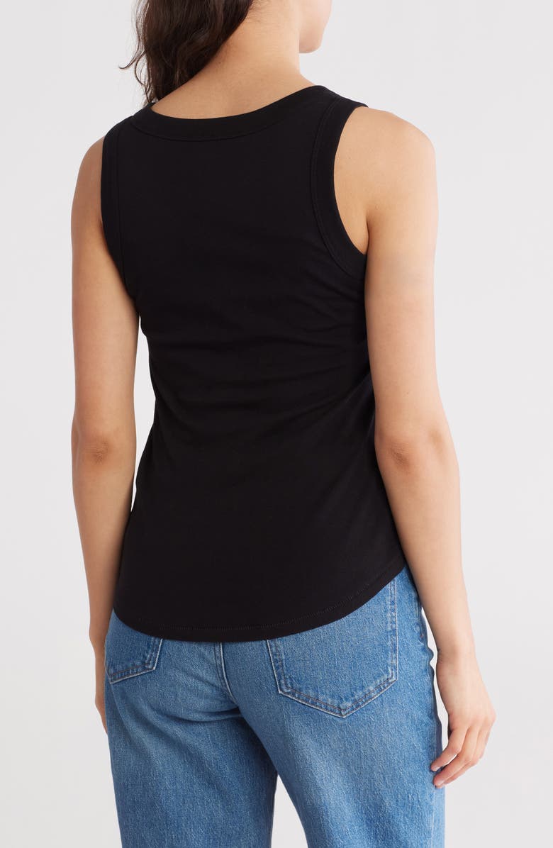 Madewell Softfade Scoop Tank, Alternate, color, Jet Black