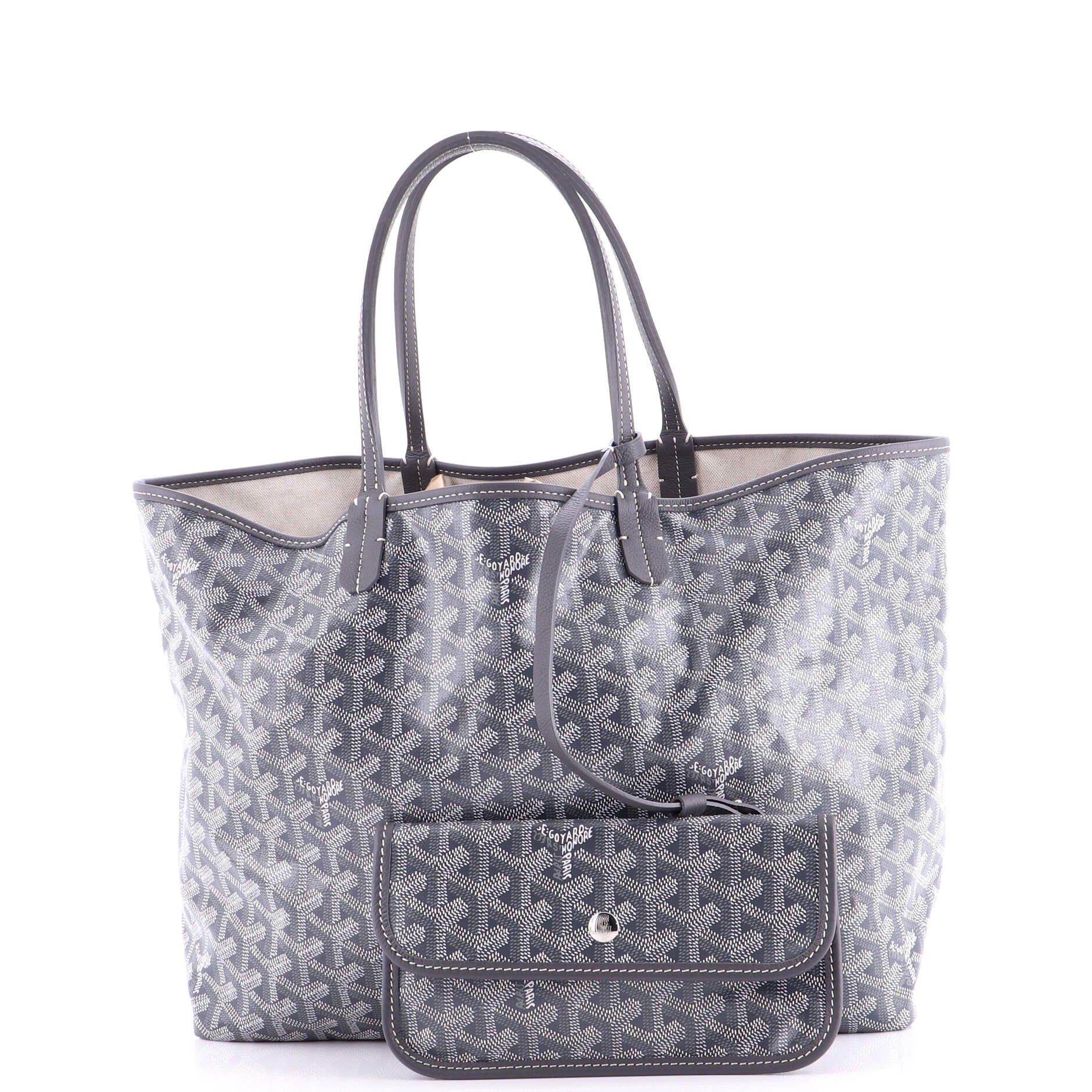 Pre-Owned Goyard Saint Louis Tote Coated Canvas PM, Alternate, color, Gray