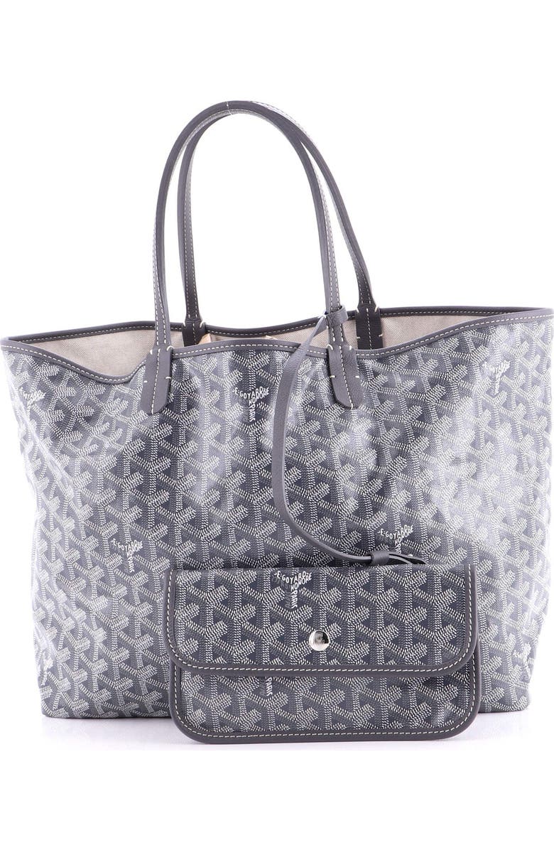 Pre-Owned Goyard Saint Louis Tote Coated Canvas PM, Alternate, color, Gray