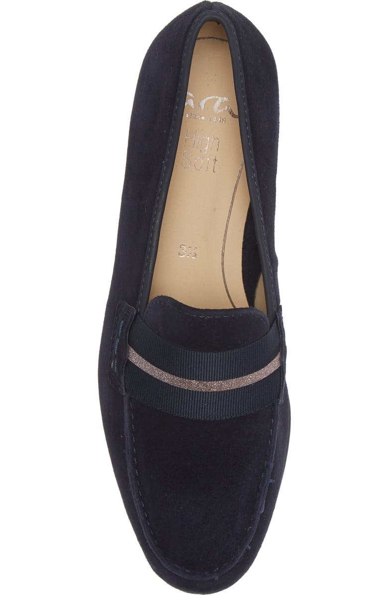 ara Kandy Loafer, Alternate, color, Blue Suede