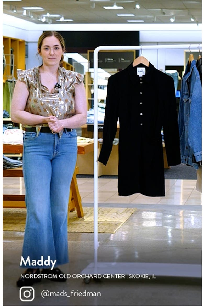 Long Sleeve Sheath Shirtdress video