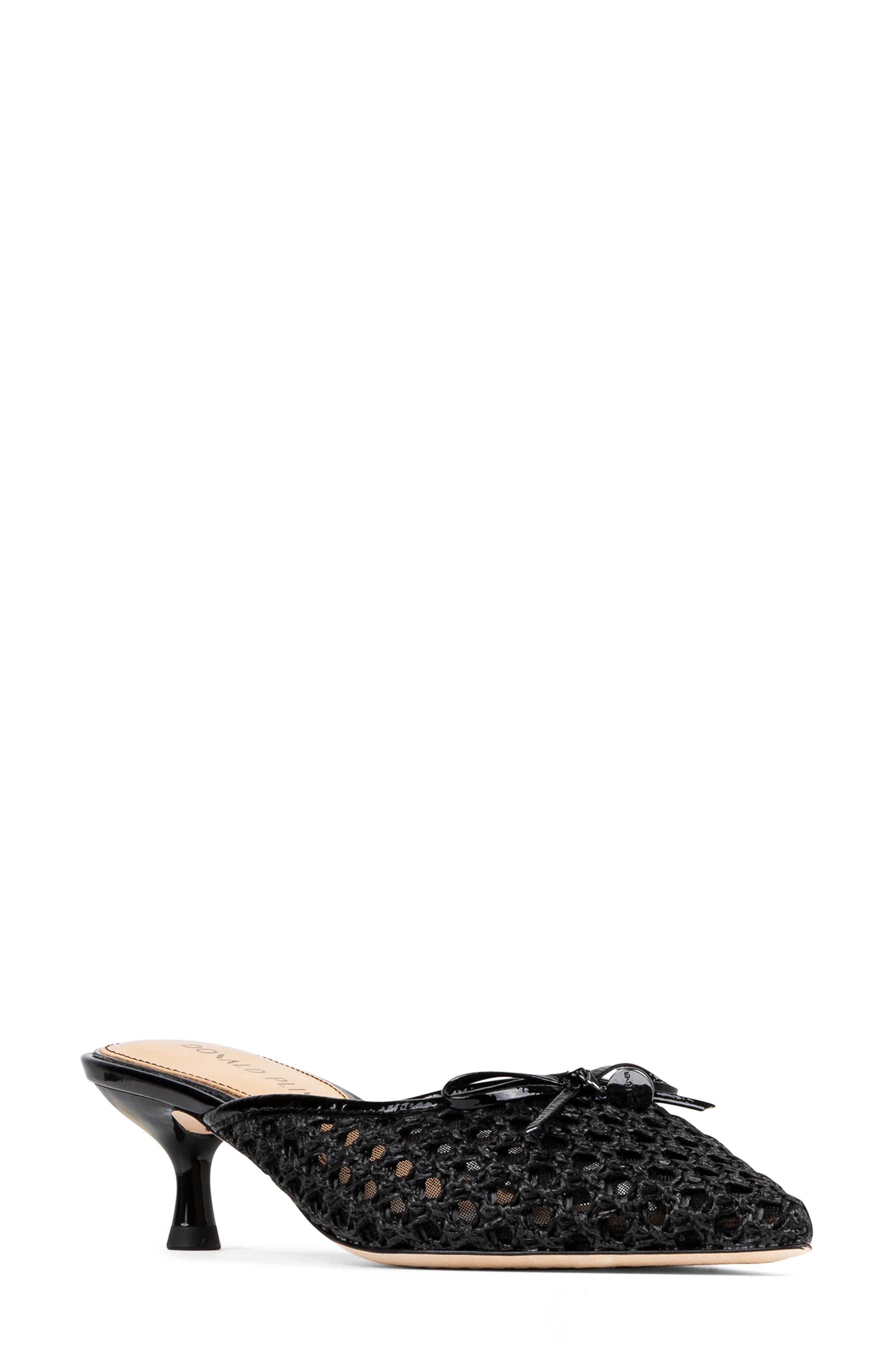 Donald Pliner Soel Woven Raffia Bow Mule, Main, color, 