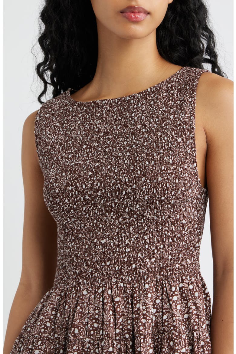 Cosima Mini Nap Dress, Alternate, color, DITSY THISTLE BROWN