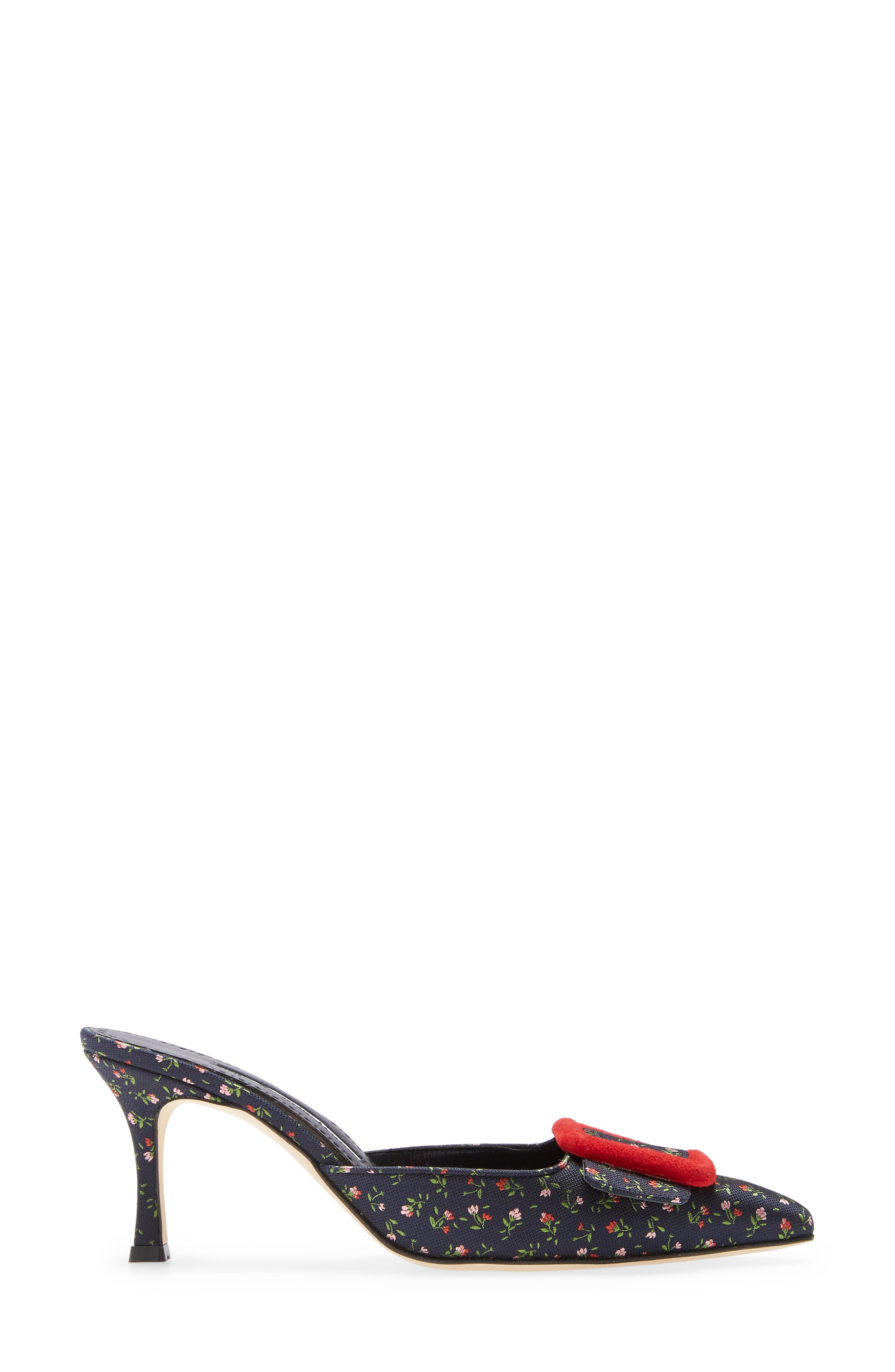 Manolo Blahnik Maysalebi Floral Pointed Toe Mule, Alternate, color, 