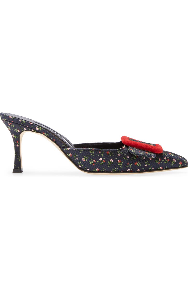 Manolo Blahnik Maysalebi Floral Pointed Toe Mule, Alternate, color,