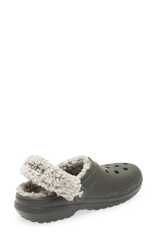 Crocs Classic Fleece Lined Clog In Animal Print